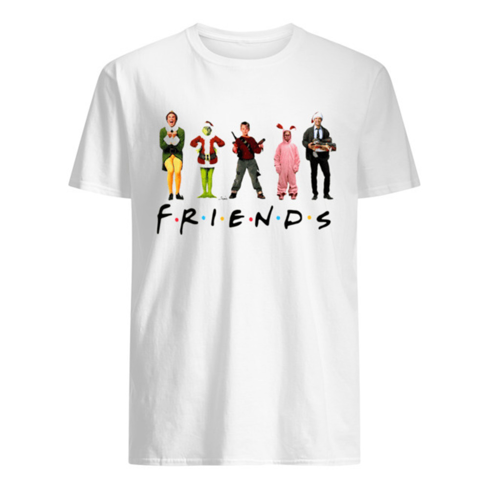 Characters Elf Grinch Kevin Friends Christmas Shirt